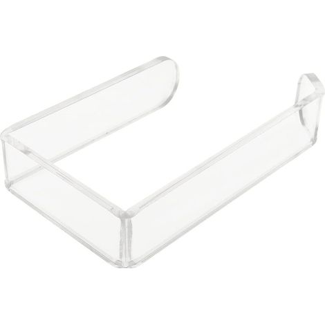 Porte-Papier Hygiénique en Acrylique Transparent Auto-adhésif, Distributeur de Rouleau de Papier Toilette Transparent étanche et sans Perage Requis (1/5)