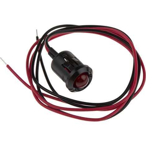 Voyant LED lumineux Rouge RS PRO, dia. 12mm, 24V c.c. ( Prix pour 1 )