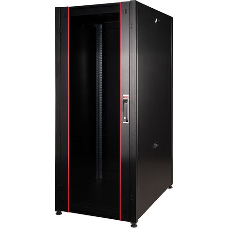 Armadi rack Link ARMADIO RACK 19" 26U 600X1000 SERIE EAVI PORTA VETRO COLORE NERO SERIE EAVI