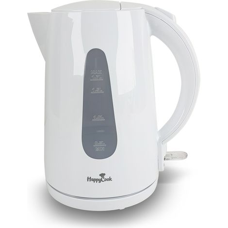 Bouilloire Telefunken happy cook blanche avec filtre amovible - 1,7L - 2200W