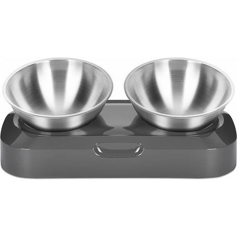 Gamelle pour Chien et Chat en Acier Inoxydable, Bol Antidérapant de 13 cm, Résistant aux Éclaboussures, Idéal pour l'Alimentation des Animaux de Compagnie (1/5)