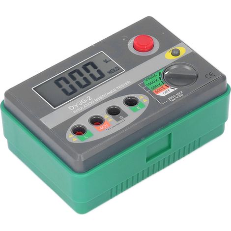 Testeur de résistance d'isolement, 500 V, 1000 V, 2500 V, 20 GΩ, écran LCD, mégohmmètre numérique à sélection automatique de gamme, adapté aux appareils électriques. (1/5)