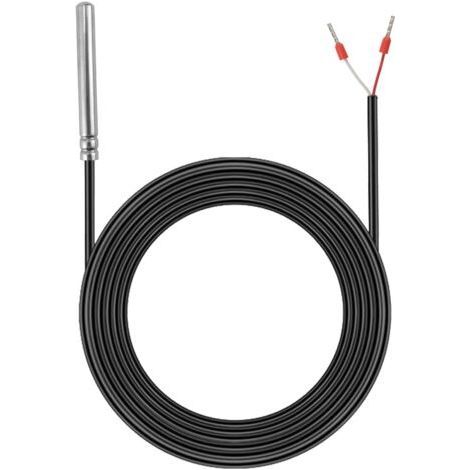 LAN PT1000 Wasserdichter Temperatursensor, 3M Solar-Temperatursensor mit wasserdichtem PVC- und Edelstahlkabel (1/5)