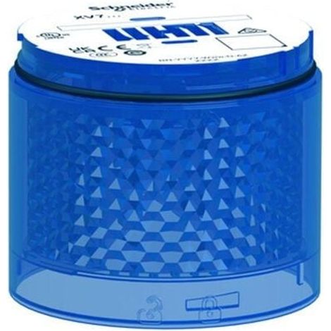 Elément lumineux bleu clignotant LED 24V AC/DC IP66 - XVB7C56