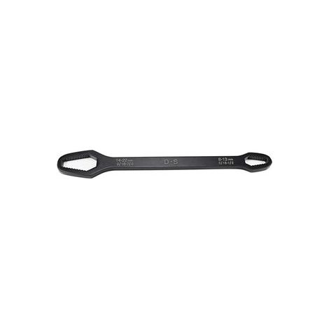 Clé universelle multiprise double tête auto-serrante 8-22 mm, outil réglable, mécanique, lot de 4 pièces, acier, noir. (1/5)