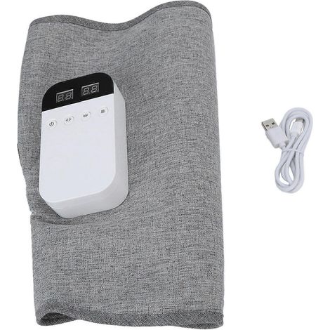 Appareil de massage des jambes rechargeable pour favoriser la circulation sanguine, fonction chauffante, compression d'air et fonction de chargement USB pour soulager les douleurs aux jambes (YMMR) (1/5)