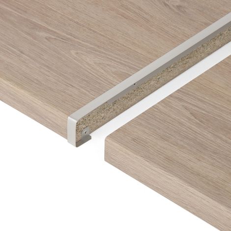 Centrale Brico – Profil de jonction droite gris 67 x 3.8 cm – Pour bois dur – Jonction de plans de travail – Fabrication française