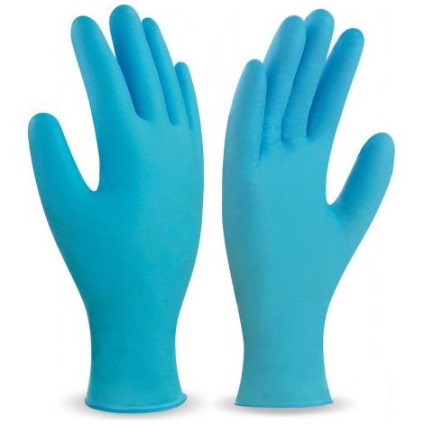 Guante de nitrilo azul Desechable MARCA PL 688NUTA 100u T-S