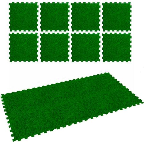 Set 8 Piastrelle Prato Con Aggancio 50x50cm (1/5)