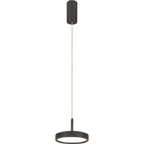Lampada a sospensione NINA D19 cm in metallo verniciato Nero 1 Luce Led (1/4)