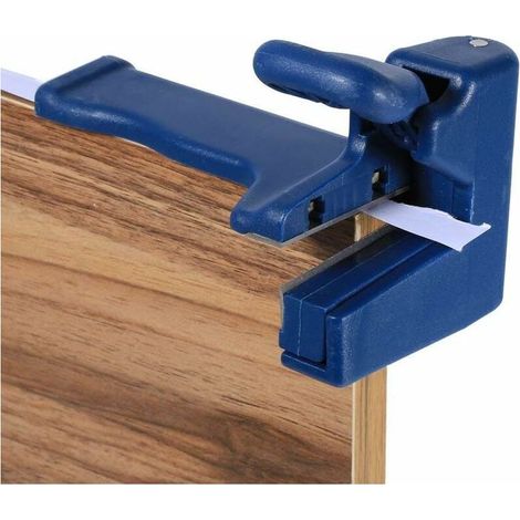 royaluxe - Araseur de chants double Machine de bande de bordure double découpant la tête manuelle de dispositif de coupe et l'outil de menuiserie de trim de queue pour la bande de liaison de PVC de me (1/4)