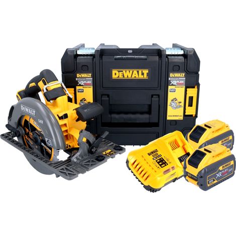 DeWalt DCS 579 Y2T Akku Handkreissäge 54 V FlexVolt 190 mm Brushless + 2x Akku 12,0 Ah + Ladegerät + TSTAK (1/5)