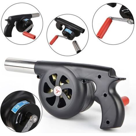 Handheld blower for outdoor use, manual blower for home use, portable hair dryer, small cooking tool for outdoor barbecue (1/4)