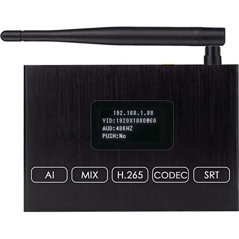 H.265 1080P 60FPS WiFi HDMI Encoder/Decoder – unterstützt HLS RTMP RTSP SRT UDP, ONV/HK kompatibel, für IPTV Live Streaming auf Youtube, Facebook, Vimeo usw. (1/5)