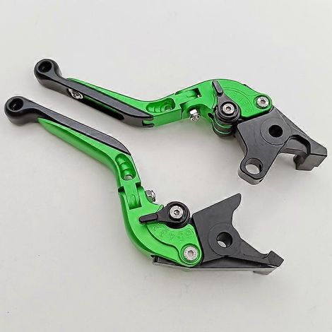 Pour l'ancienne Kawasaki ZX7R ZX7RR, klaxon de frein modifié, guidon en alliage d'aluminium, poignée d'embrayage hydraulique (verte) (1/4)
