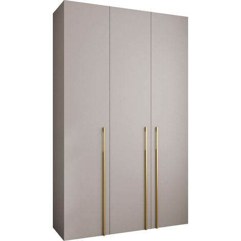 Armario Hartford 571, Cachemira, 246x150x42cm, Puertas de armario: Con bisagras, Número de estantes: 7 (1/5)