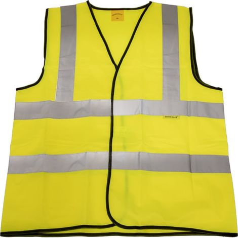 Sealey Worksafe® Hi-Vis Yellow Waistcoat - X-Large