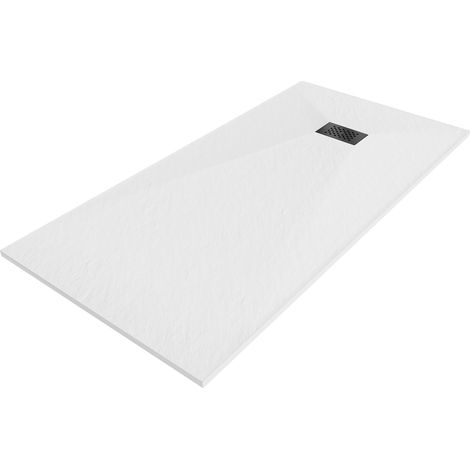 Mexen Hugo Rechteckige SMC-Duschwanne 180 x 90 cm, weiß, schwarze Abdeckung - 42109018-B (1/5)