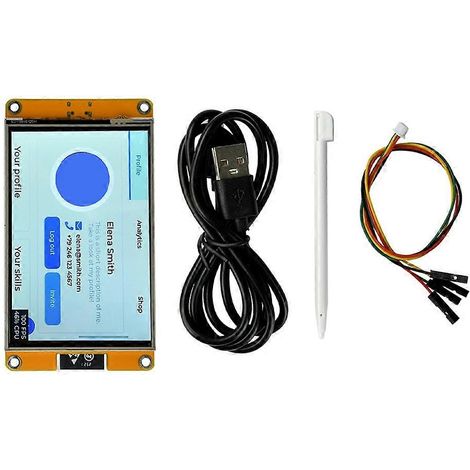 Carte de développement ESP32 WiFi Bluetooth 4 pouces 320x480 avec module ESP32-WROOM-32E intégré et pilote ST7796S tactile (1/5)