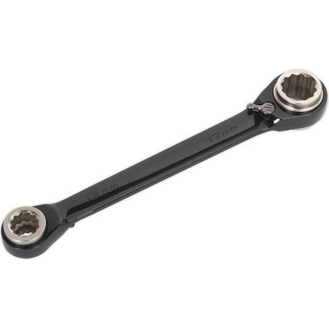 Sealey Premier 4-in-1 Reversible Ratchet Ring Spanner AK7979