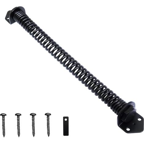 Spring Loaded Self Closing Door Closer for Garden Fence Wood Vinyl (28cm)