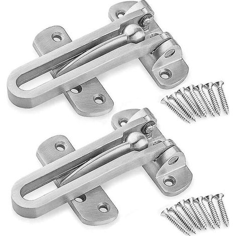 coffret De Forets Pour Perceuse  2pack Entrebailleur De Scurit Porte Acier Fentre Garde Verrou Porte D'entre Sans Chane Loquet De Verrouillage Pou
