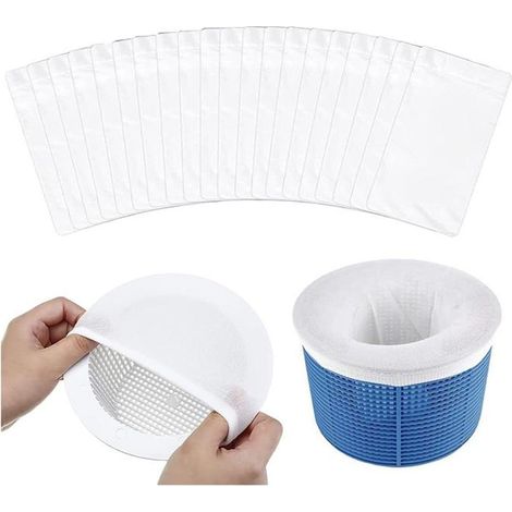 10pcs Chaussette Skimmer Piscine,Chaussettes Filtre Piscine Pool Prefiltre Skimmer de Surface ,Nettoyage et Accessoires pour