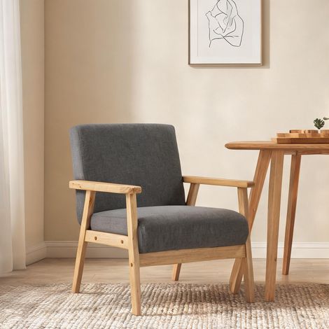 Fauteuil de salon grau 64 x 70 x 72 cm (1/5)