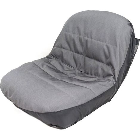 Coprisedile per tosaerba Coprisedile imbottito per trattore Materiale Oxford 600D Grigio (Grigio)