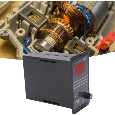 Drehzahlregler für Gleichstrom-Bürstenmotoren mit Digitalanzeige, DC 12–36 V, 60 A Motorstromregler, kompatibel mit Vorwärts- und Rückwärtslauf (1/5)