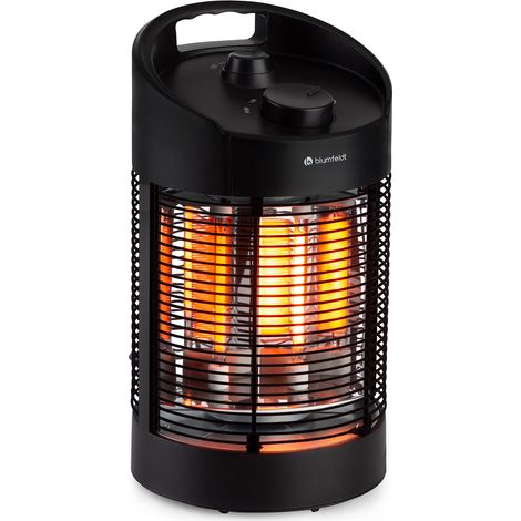 Klarstein Chauffage Electrique à Infrarouge, Chauffage d'Interieur et Jardin de 700W, Oscillation à 360, Minuterie, LED, Chauffage Interieur et Exterieur Terrasse IPX4, Chauffage d'Appoint Sans CO2 (1/5)