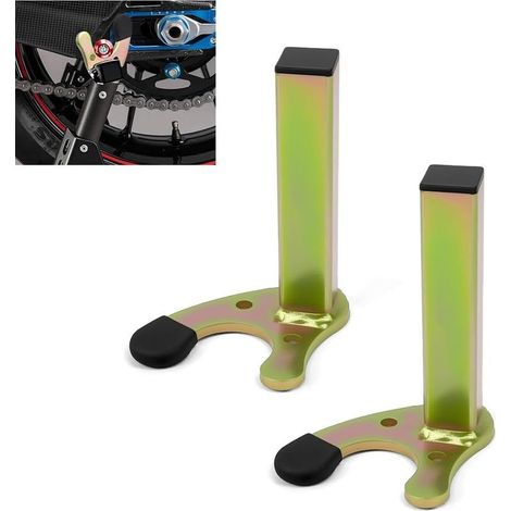 Paar Motorradständeradapter, U-förmiger Werkstattständer, Motorradstütze, Schwingarmadapter für Motorradheber (1/5)