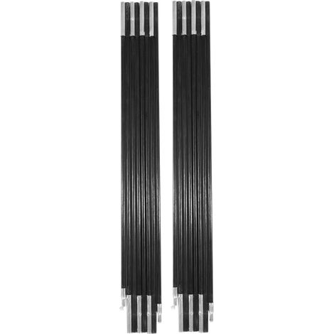 Kit de barres de support extérieures en fibre de verre pour tente de camping de 4,48 m avec armature d'auvent (1/5)