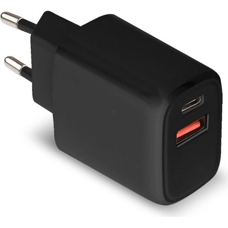 CARGADOR TIPO-C+USB DOBLE 20W.NG. (1/2)