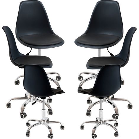 Packs Sillas - Pack 6 Sillas Dami Office - Negro (1/5)