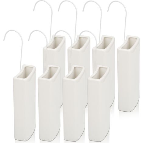 SWANEW Radiatore umidificatore  8x  evaporatore ad acqua  con gancio per appendere  ceramica  bianco 9 x 3 5 x 9 cm (1/5)