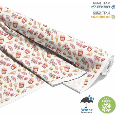 TESSUTI DECORATIVI PER ESTERNI OXFORD - Motivo Fastfood I DX093 (1/5)