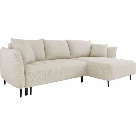 Sofá rinconero TrendyNest Cervon, Onega 14, Función de descanso, Almacenaje, 276x158x94cm, 0