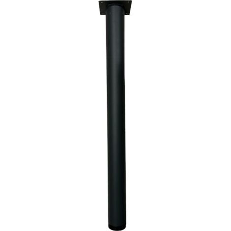 MOBILA - 1 GAMBA TONDA ACCIAIO SATINATOH710 D.80 MM