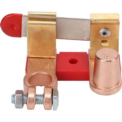 Interrupteur de Batterie en Laiton - Déconnexion Positive pour Voiture, Bateau, Camping-car, Quad (1/5)