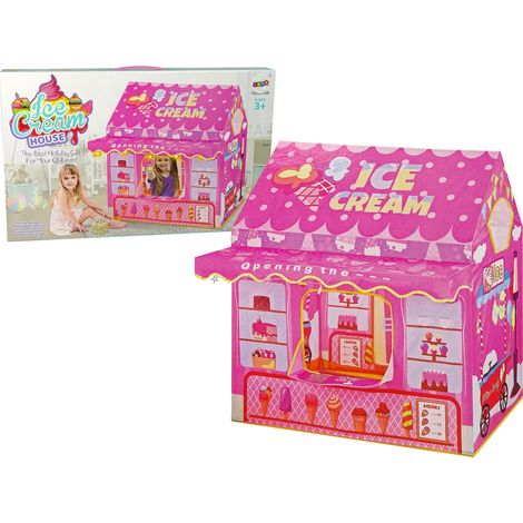 Eiscreme-Prinzessin-Zelt, Eisdiele für Kinder, rosa Lichter, Sterne (1/3)