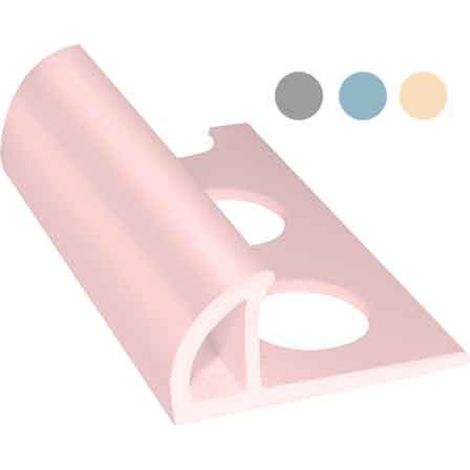 PROFILO 'JOLLY' PER RIVESTIMENTI COLORATO H. 10 mm - rosa - barra 2,50 mt Q.TA 50