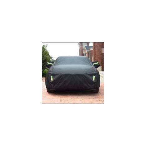 Bâche pour voiture Oxford épaissi – Imperméable et anti-UV – Protection extérieure contre intempéries et débris – Fixation avec cordes d'attache