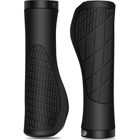 Poignées de vélo 22,2mm - Caoutchouc antidérapant, universelles VTT/BMX/Downhill/Vélo urbain/Scooter (1/5)