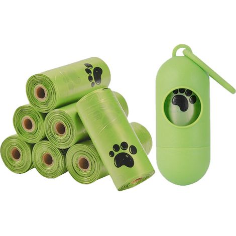 Sacs à déjections canines avec empreintes de pattes, sacs étanches pour les promenades avec votre chien-AquaForge