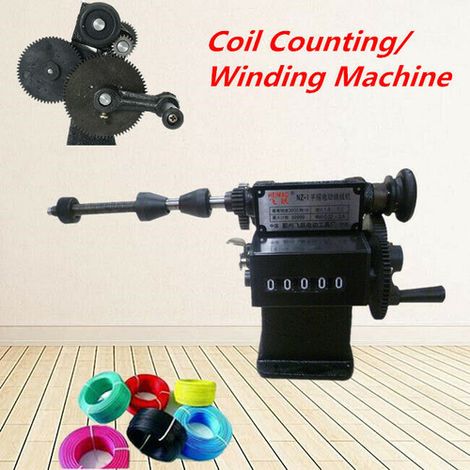 Manual Winder dual-purpose Hand Coil Counting Winding Machine 0-99999 (1/5)