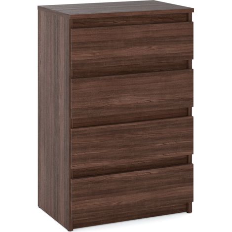 Kommode aus Wenge-Eiche, 60 cm, 4-teilig, TV-Schrank, Möbel für Wohnzimmer und Schlafzimmer