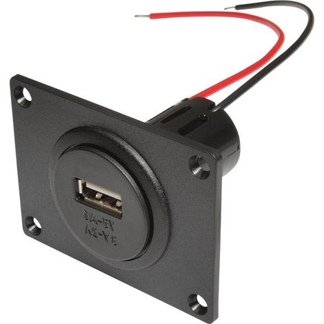 ProCar Presa Power da incasso USB con piastra di montaggio Portata massima corrente=3 A Adatto per (dettagli) USB-A Pre