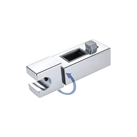 Support de pommeau de douche coulissant pour diamètre de tuyau 15 x 30 mm - Support de douchette rectangulaire en ABS chromé pour salle de bain MNS (1/3)