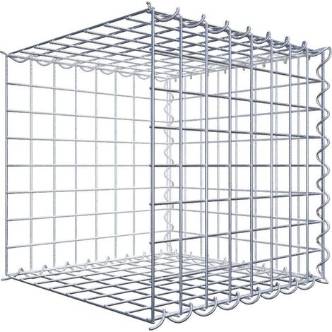 Gabiondeco - Gabion - Element de prolongation en longueur 40 cm x 40 cm x 40 cm (L x H x P). maille 5 x 5 cm. Spirale. Avert.: il manque une grille - Made in Germany (1/5)